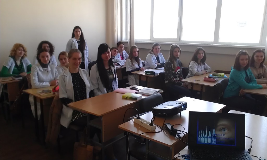 30.04.2015 о 12:05 доц. кафедри ФММ Кобець Ю.М. прочитала лекцію «Наркоманія як проблема суспільства і держави»