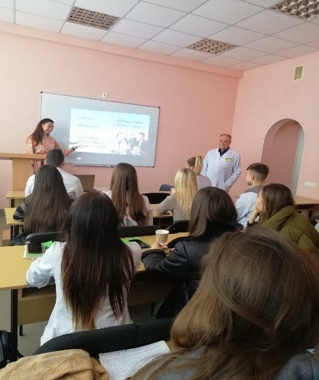 01.11.2019 р. Здобувачі вищої освіти 5 курсу прослухали лекцію, присвячену професії медичного представника