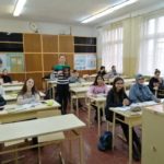 11.12.2019 р. Асистент кафедри ФММ Чегринець Г. А. провела профроботу серед учнів 10- Б  класу ЗОШ № 10