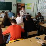 7 жовтня 2021 р. Проф. кафедри ФММ Півень О. П. відвідала ЗОШ № 147